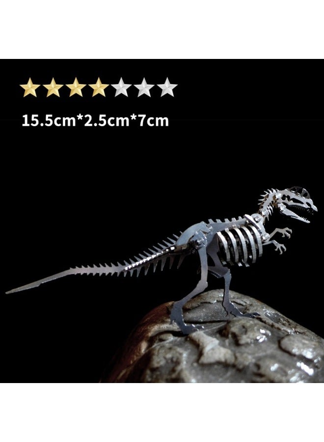 Steel Warcraft 3D Metal Jigsaw Puzzle Assembled Model Stall Adult Children Handmade DIY Gift Educational Toys-Color:【Double Ridge Dragon】 Diy/Finished Product Please Note - Image 1